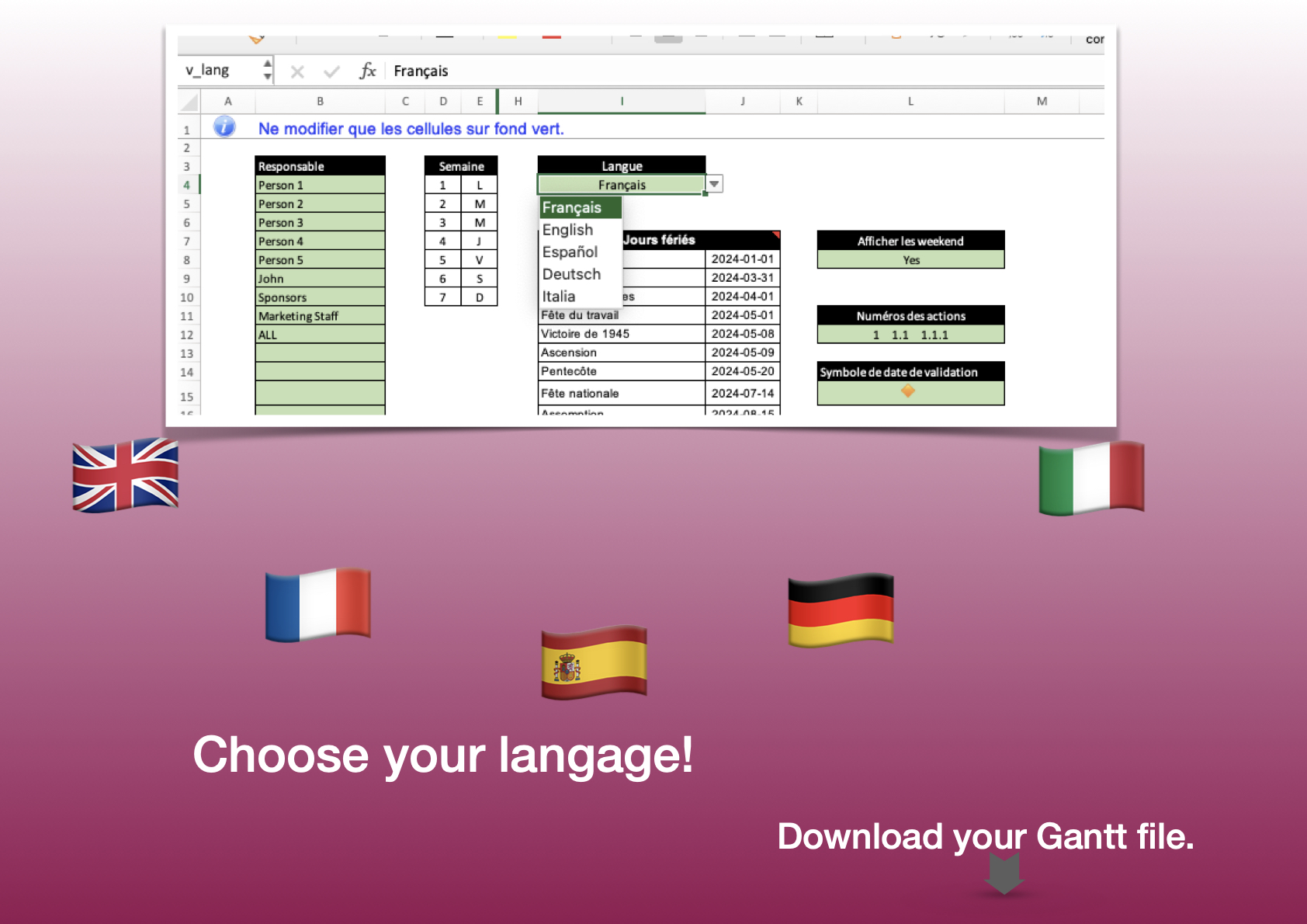 myGantt: Customizable Excel Gantt, Task Planner, Project Manager