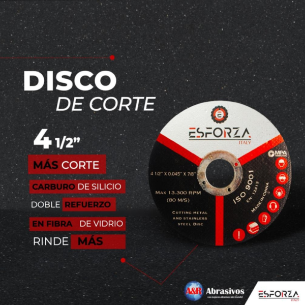 DT1 ESFORZA 41/2"x0.045"x7/8" (100)(400)