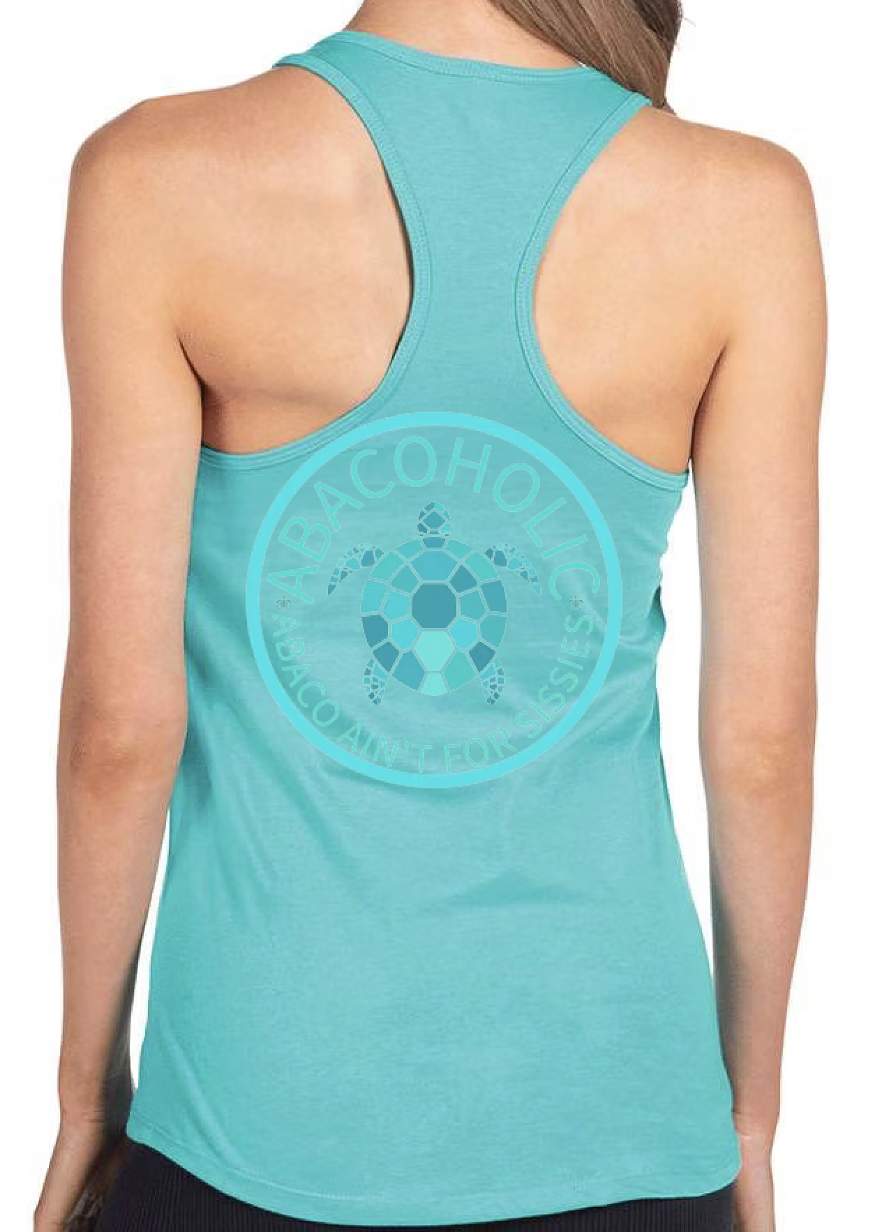 Shell Yeah! (Turquoise) Women's Racerback Tank Top