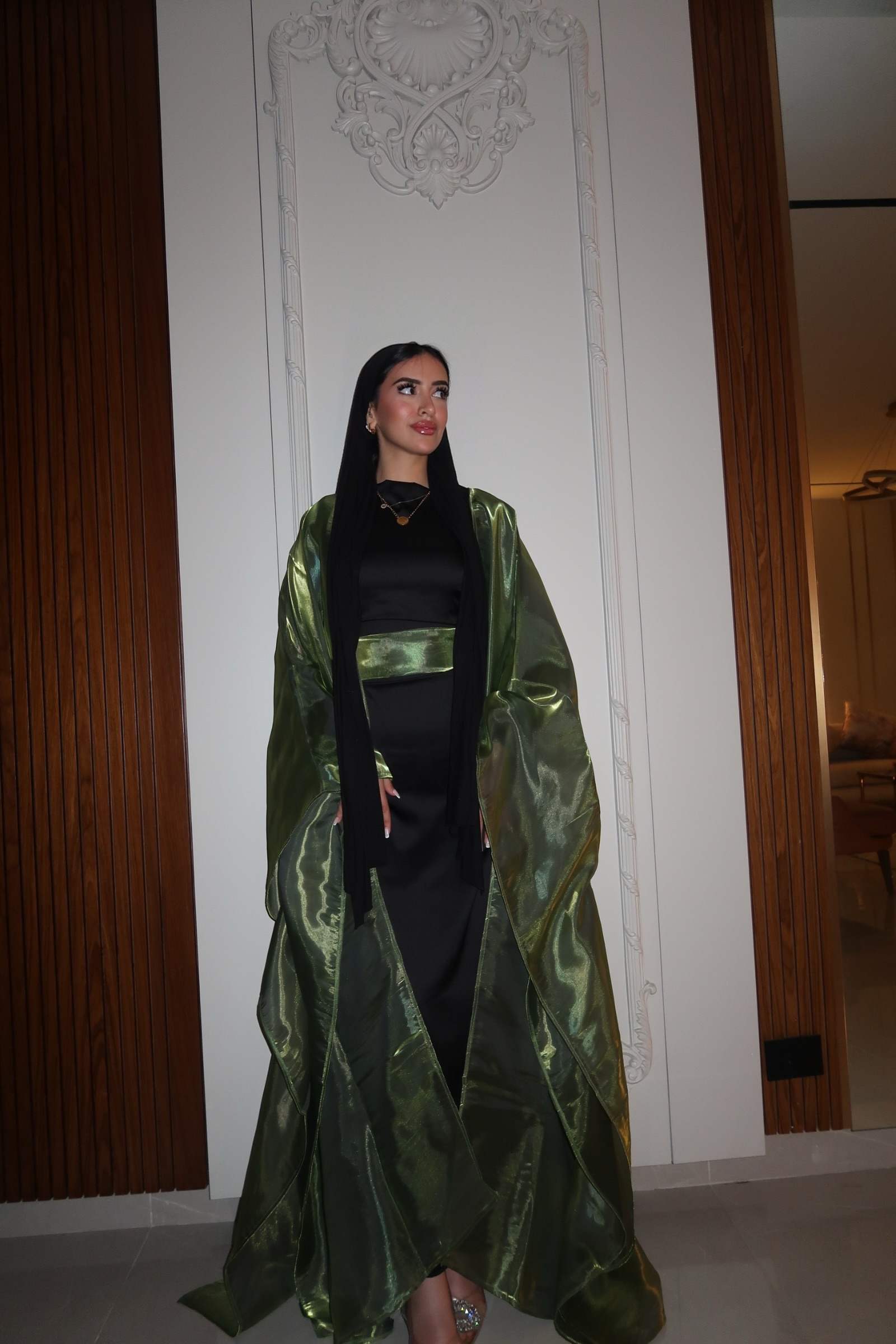 3 - Piece Set: Sparkling Jade Kaftan