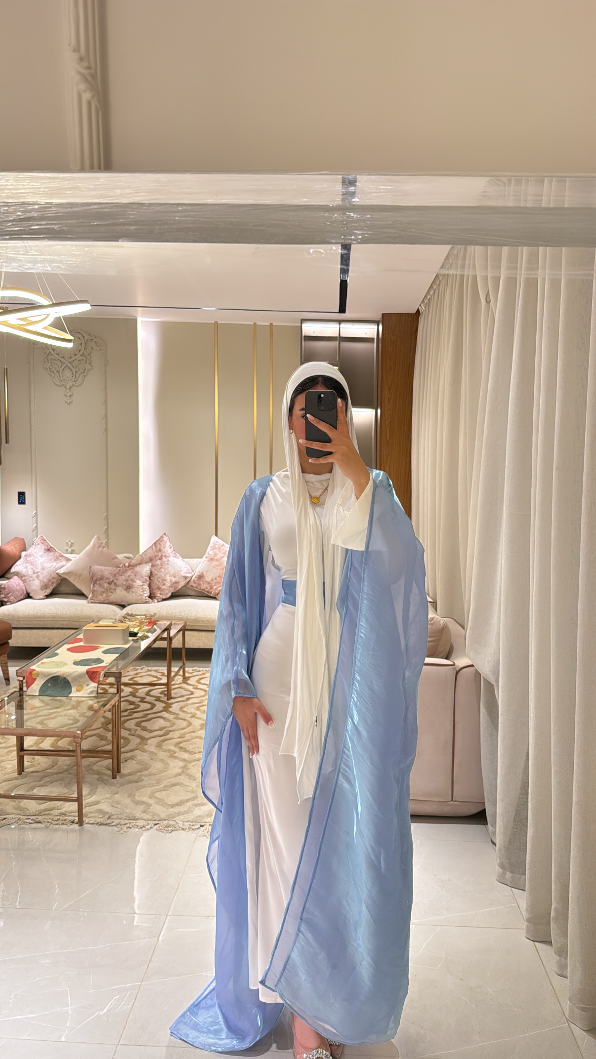 3 - Piece Set: Sky Blue Kaftan