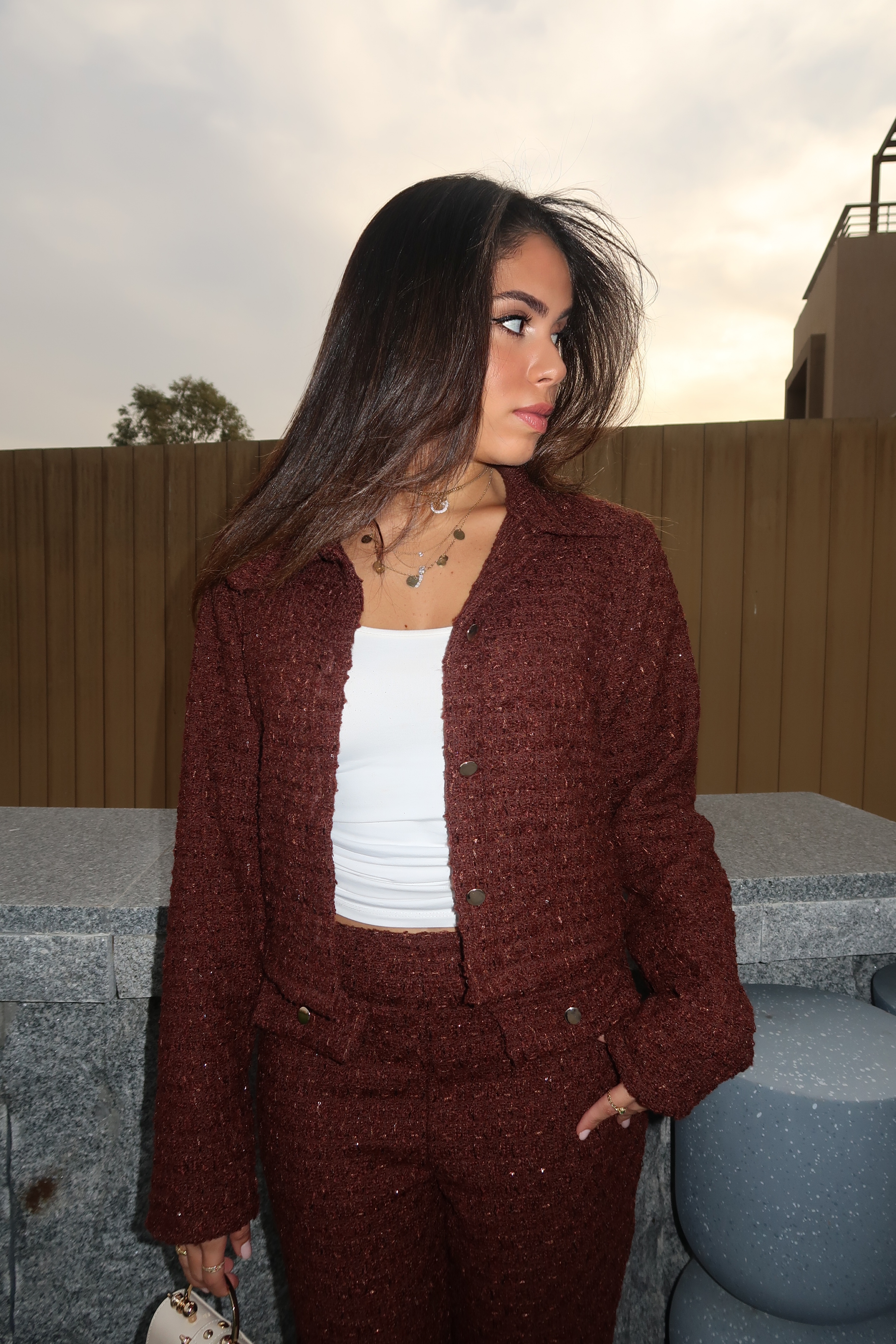 Brown Bling Suit (Blazer)