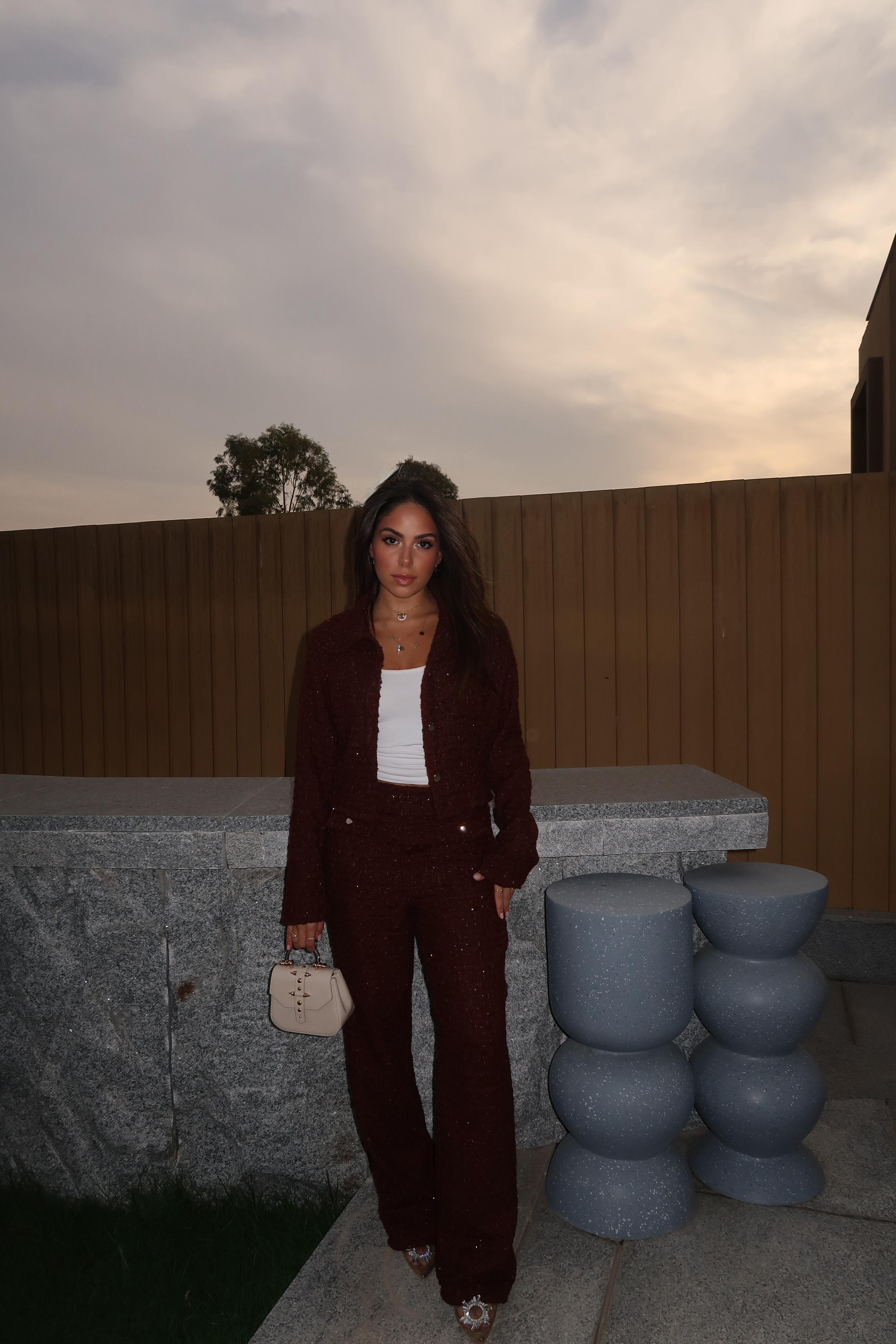 Brown Bling Suit (Trousers)