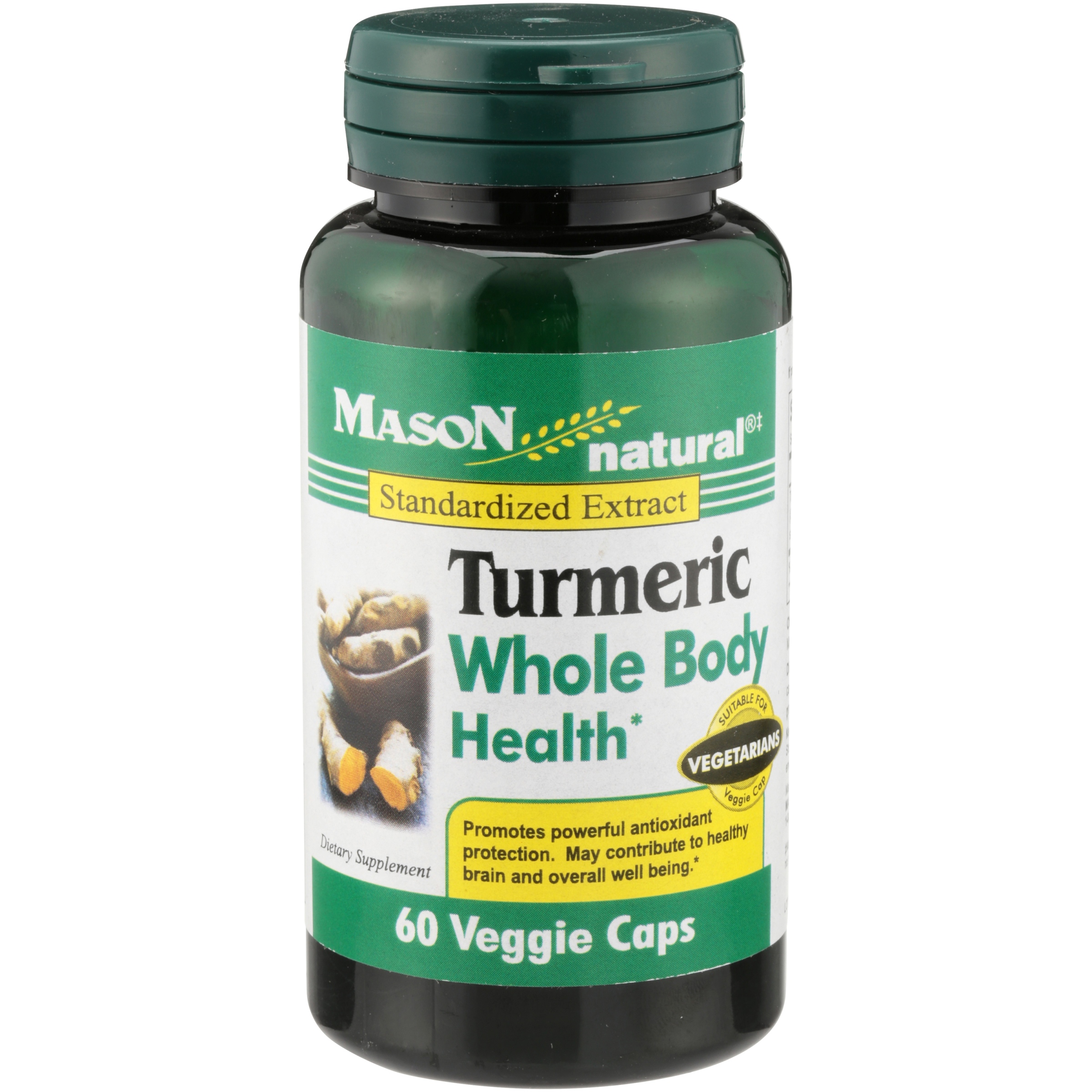 Mason Natural, Turmeric, Standardized Extract, 500 Mg, 60 Veggie Caps