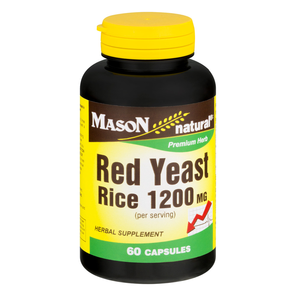 Mason Natural, Whole Herb Red Yeast Rice, 60 Capsules