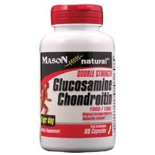 Mason Natural Glucosamine Chondroitin 1500/1200 with Vitamin C - Supports Joint Health  60 Capsules