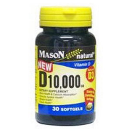 Mason Natural Vitamin D3 250 Mcg (10000 IU) - 30 Softgels
