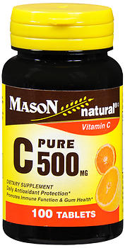 Mason Natural, Vitamin C, 500 Mg, 100 Tablets