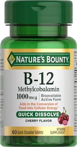 Nature's Bounty Quick Dissolve Vitamin B-12 Tablets 1000mcg, 60CT