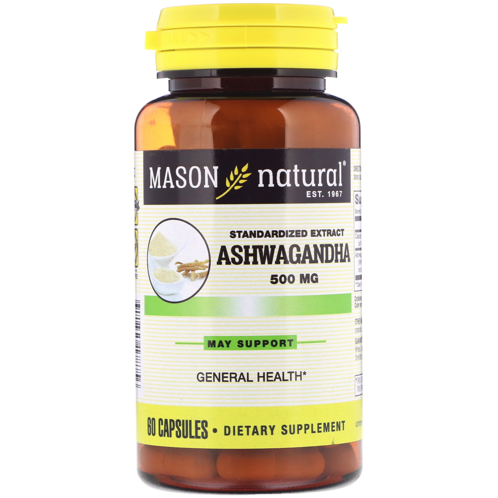 Mason Natural Ashwagandha Dietary Supplement - 60ct