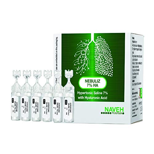 Nebuliz - 25 Single-Dosage (5 Ml) Sterile Solution Vials of Hypertonic Saline (Sodium Chloride) 7% and Sodium Hyaluronate with Hyaluronic Acid for Inh