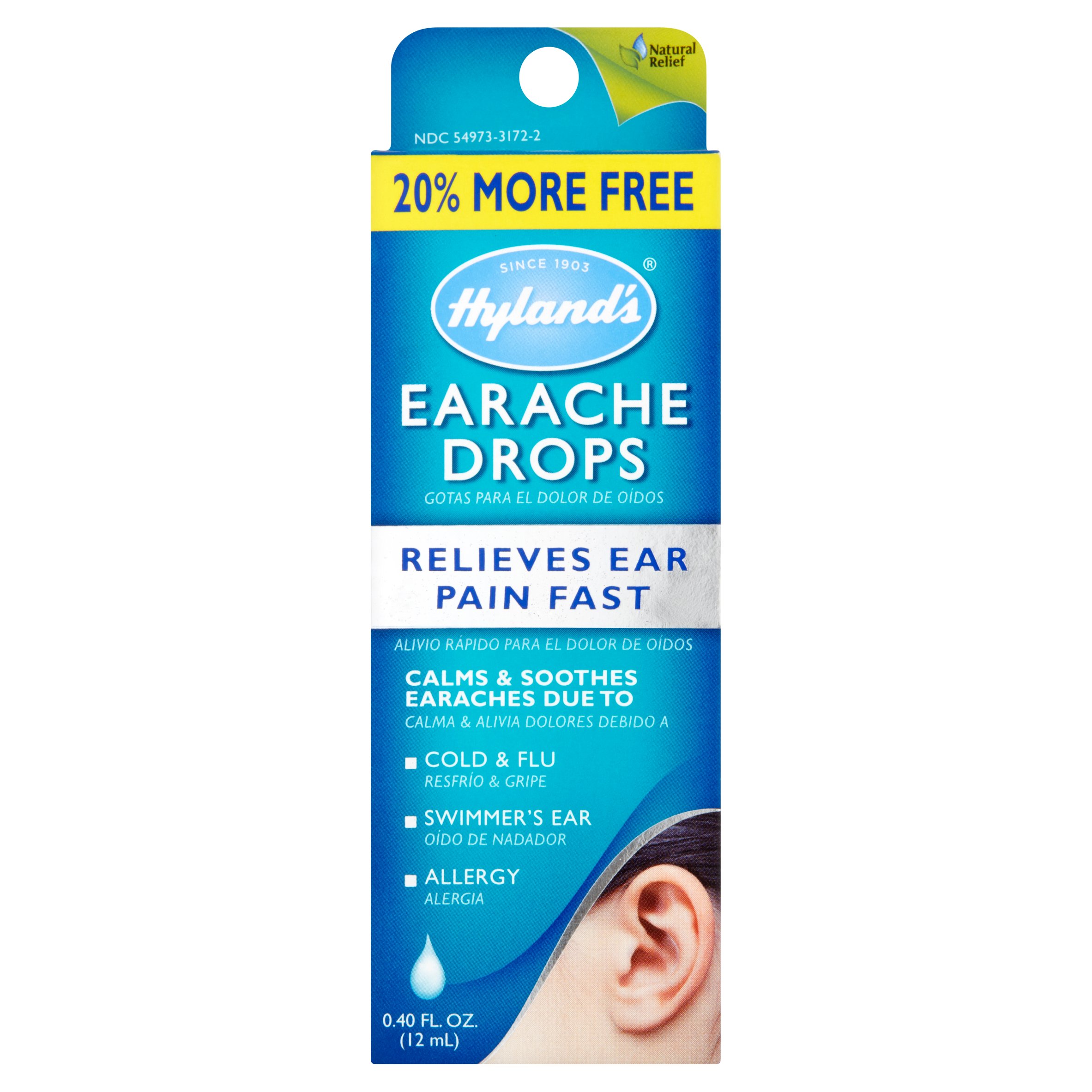 Hyland's Naturals Ear Ache Drops - 0.33oz
