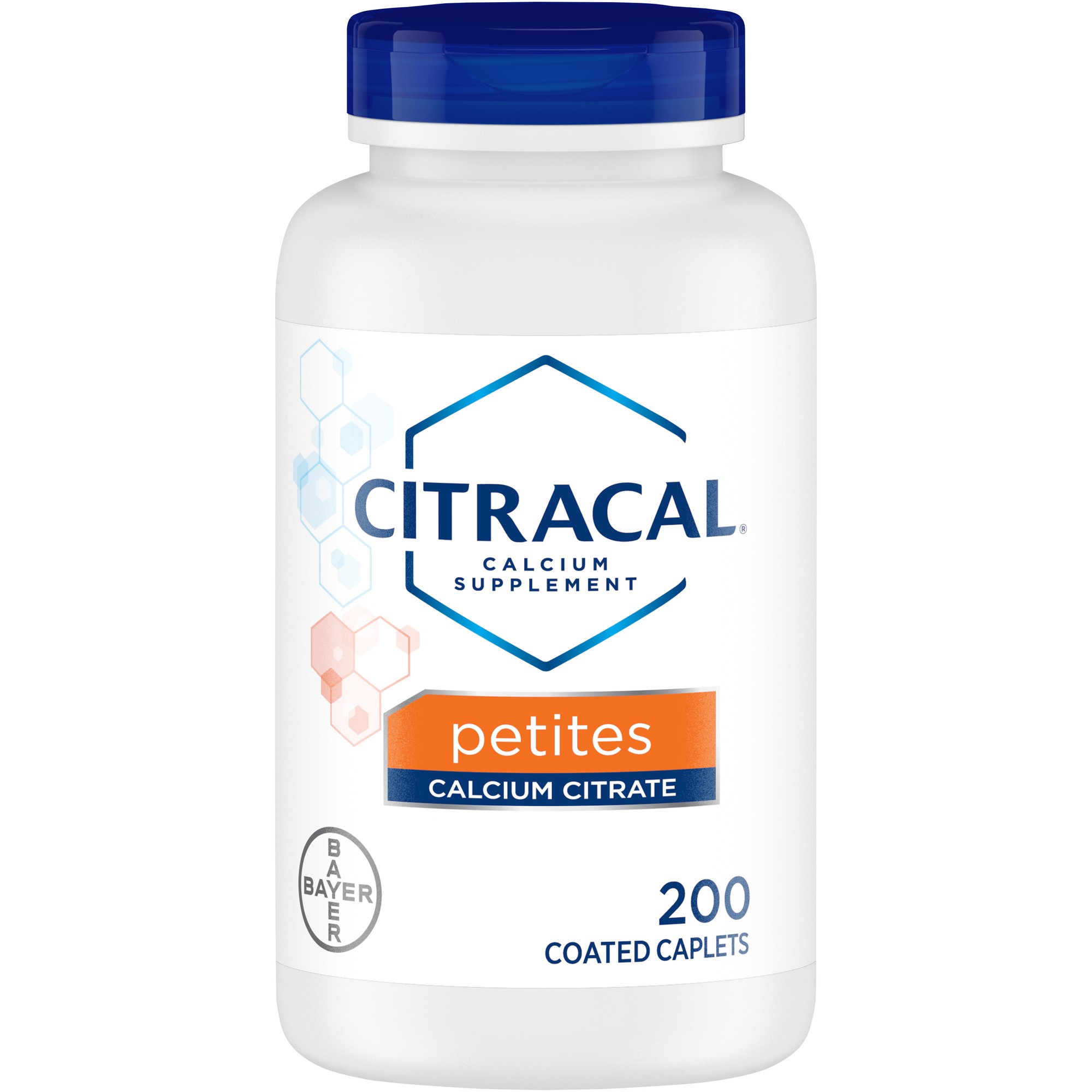 Citracal Petites Calcium Supplement with Vitamin D3, Dietary Supplement for Bone Health Support Coated Caplets - 200ct