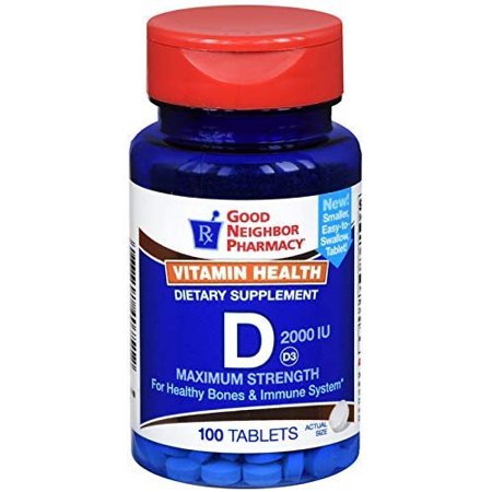 GNP Vitamin D 2000 IU 100 Tablets