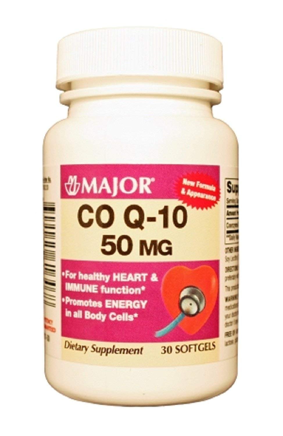Major Otccoenzyme Q-10 Softgels 50 Mg 30 Count
