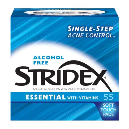 Stridex, Essential with Vitamins, Alcohol Free, 55 Soft Touch Pads