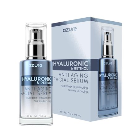 Azure Skincare Hyaluronic and Retinol Facial Serum - 1.69 Fl Oz