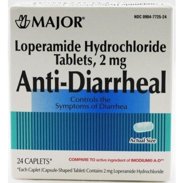 Loperamide Hydrochloride Anti-Diarrheal Tablets, 24 Count
