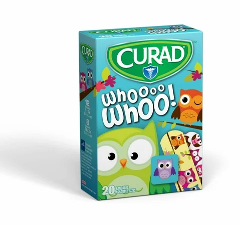 CURAD BANDAGE  FABRIC  CAMO  PNK / BLUE  3/4X3 1/BOX