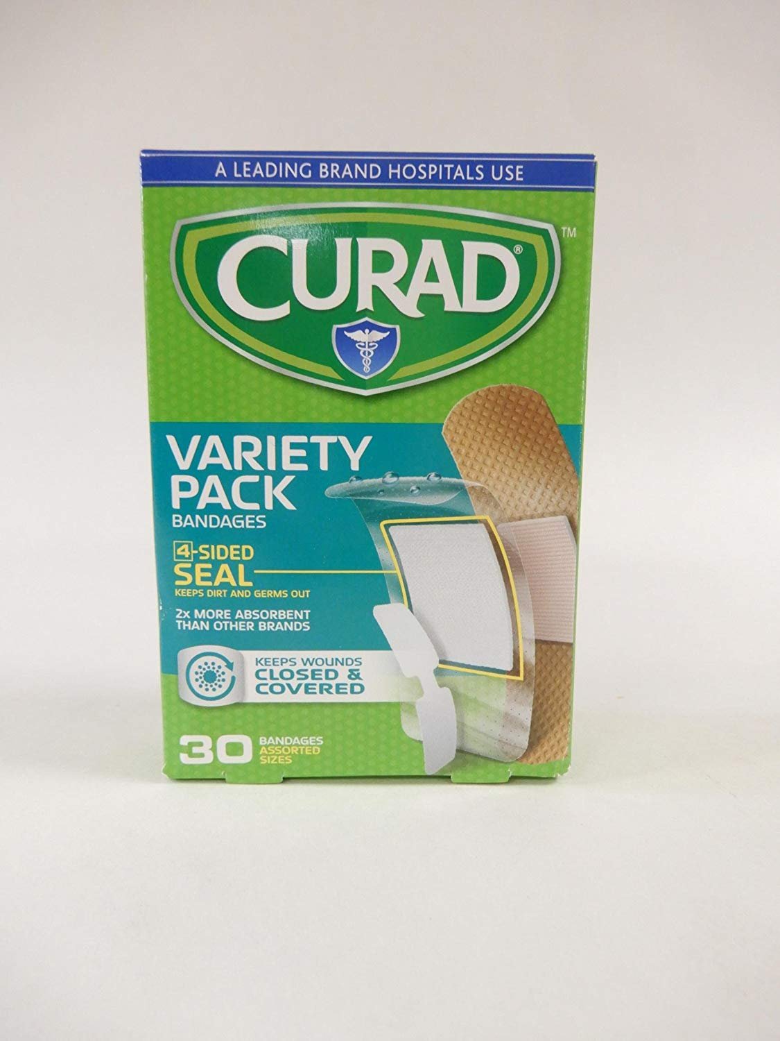 Curad Flex-Fabric Latex Free Fingertip & Knuckle Bandages  Assorted  30ct