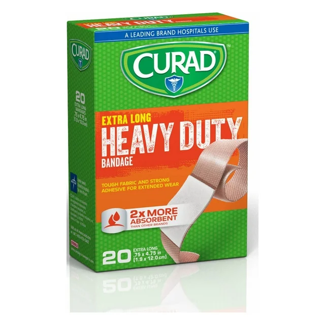 Curad Extreme Hold Bandages, Tan, 20 Ct
