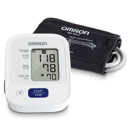 Upper Arm blood pressure monitor with 14-memory storage, irregular heartbeat detection.