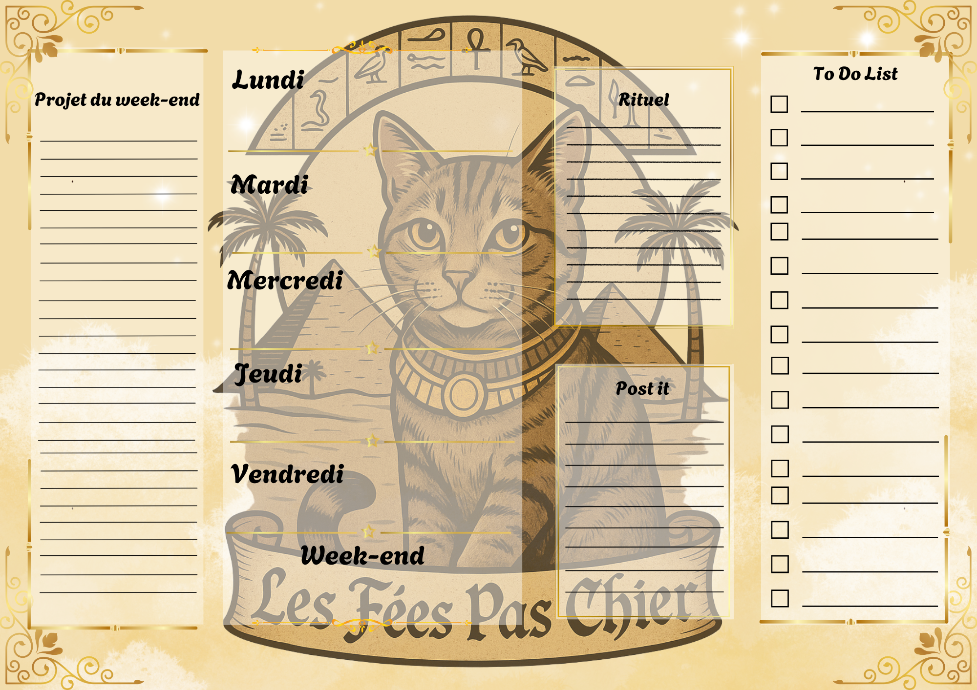 Planner les fées pas chier