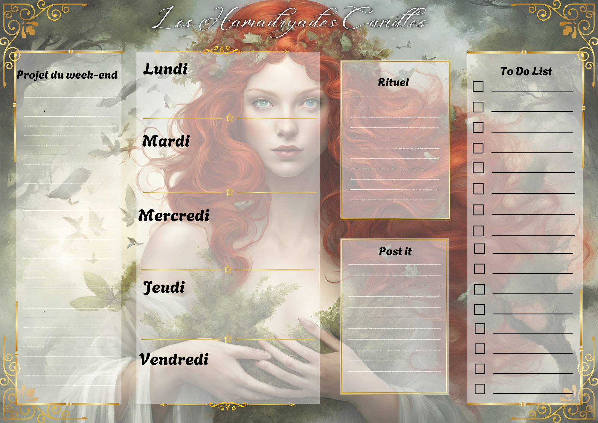 Mon planning magique A4