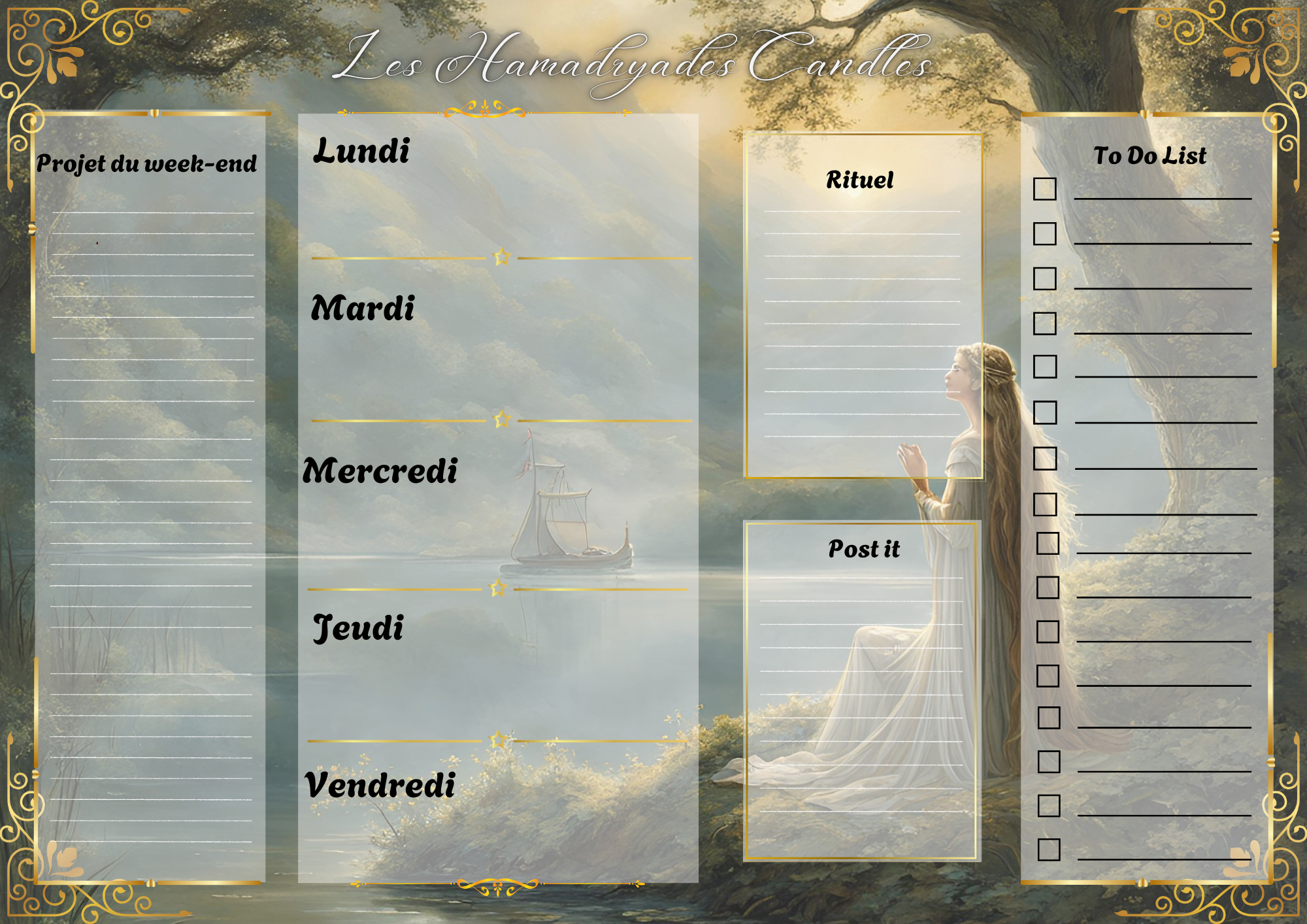 Mon planning magique A4