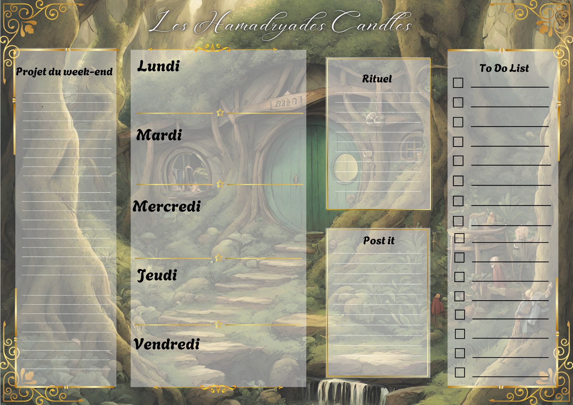 Mon planning magique A4