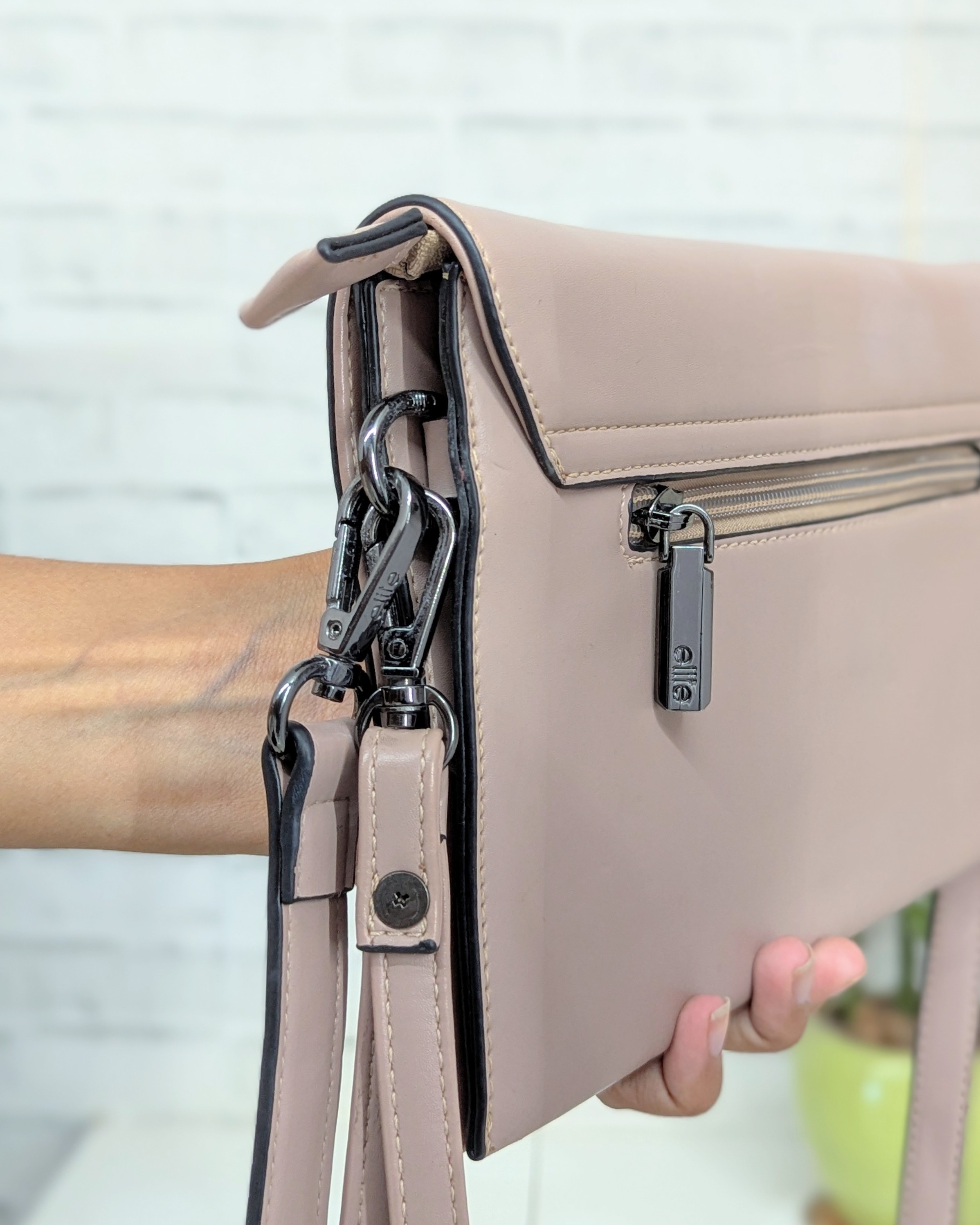 Dusky rose sling bag / clutch