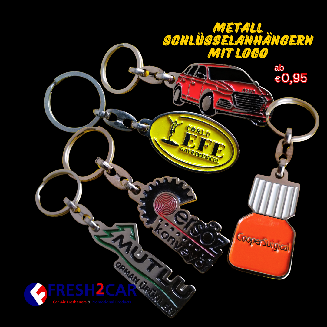 250 Stk.Schlüsselanhänger Metall mit Logo