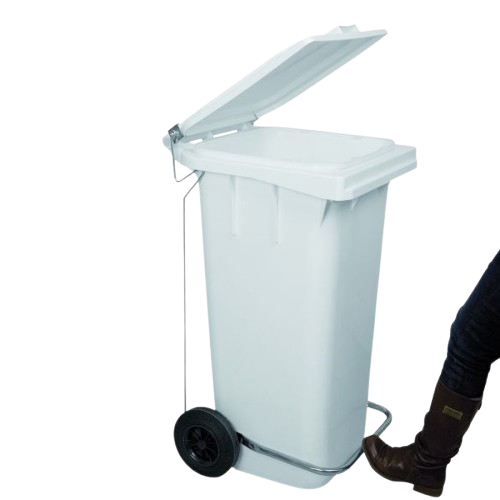 Poubelles à Pédale en plastique d’Europe 120 L – Qualité Supérieure