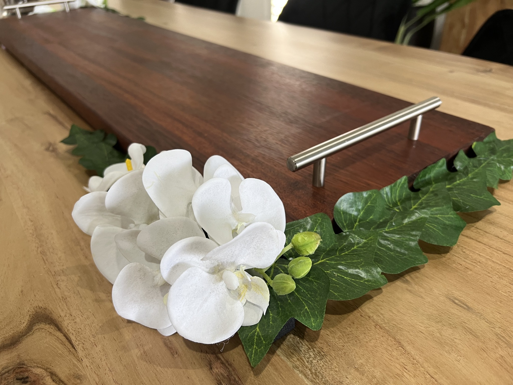 HIRE - Grazing Table Decorative End “White Orchid"