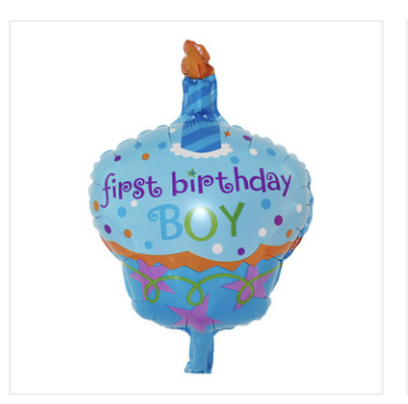 Foil First Birthday Boy Balloon - 96X69CM