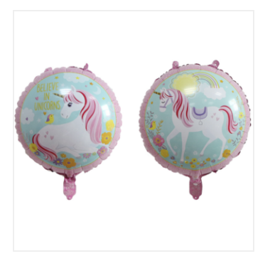 Foil Unicorn Happy Birthday Flower - 45cm