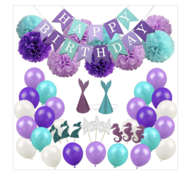Happy Birthday Purple Decorating Kit - Balloons & Accessories