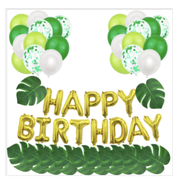 Jungle Theme Birthday Balloon & Decorating Kit