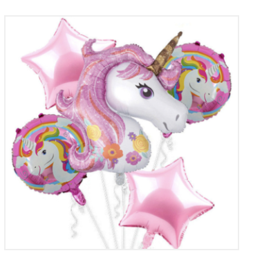 Girls Unicorn Birthday Party Balloon Pack