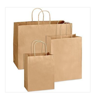 10pk - 30x20x40cm Strong Paper Bags with Handle (PICK UP ONLY - NO POSTAGE AVAILABLE ON THIS ITEM)