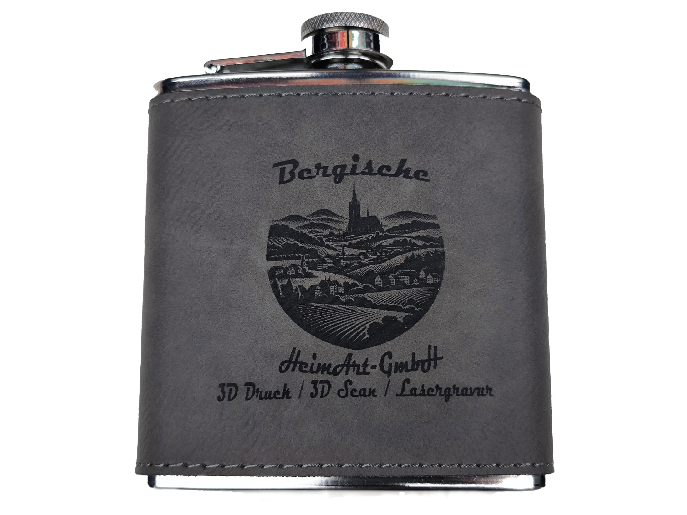 Flachmann Edelstahl m. Wunschgravur Gravur Geschenk Jubiläum Geburtstag Hochzeit