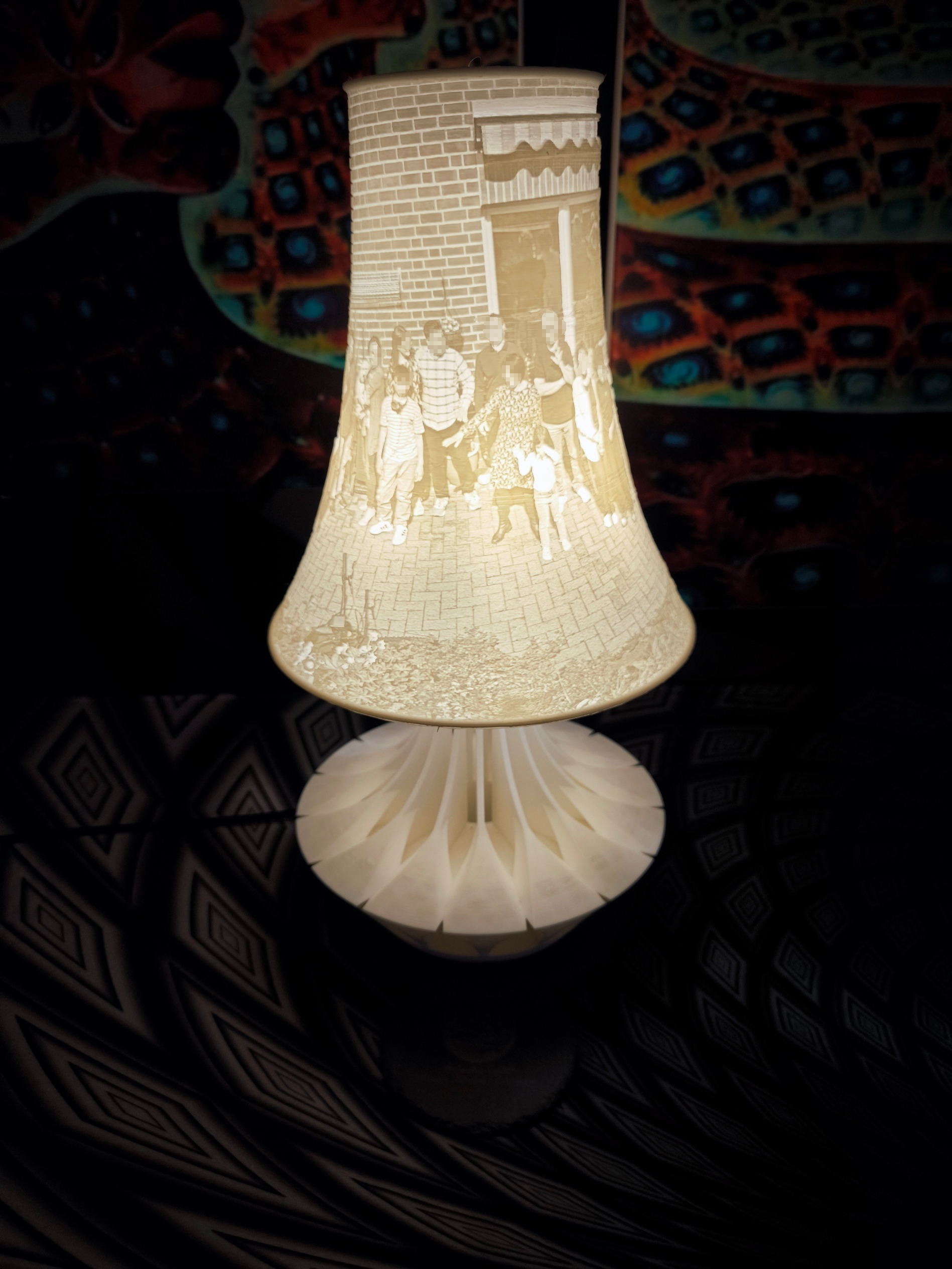 Personalisierte Tischlampe als Lithophan-Geschenk, Hochzeit, besondere Andenken mit Ihrem Wunschbild