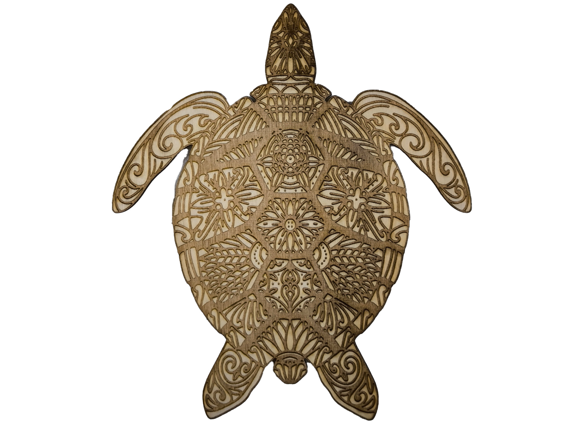 Holz-Wand-Dekor Ozean Tiere Mandala Gravur und Schnitte-verschiedene Designs