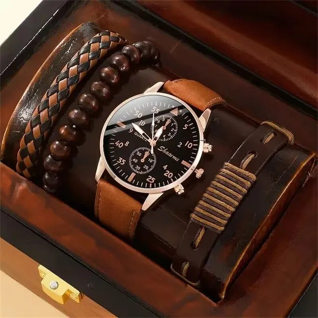Schwarze Armbanduhr graviert mit Ihrem Logo oder Text - als Geschenk oder Andenken