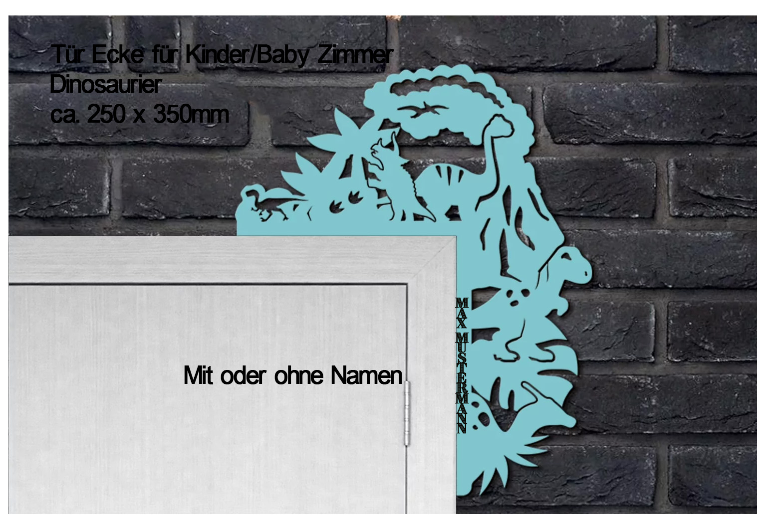 Jungs Baby Kinderzimmer Tür Ecke Verschönerung - Dinosaurier
