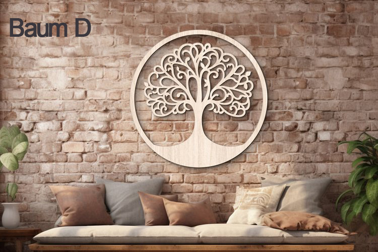 Holz-Wand-Dekor - Tree of Life- Bäume des Lebens - Wanddekoration Natur