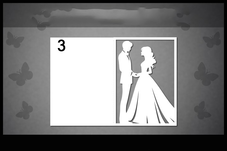 Personalisierte Heirat, Hochzeit Grußkarten mit Brautpaaren, Einladungskarten für den schönsten Tag des Lebens