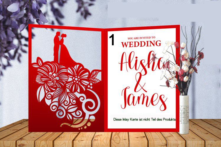 Personalisierte Heirat, Hochzeit Grußkarten mit Brautpaaren, Einladungskarten für den schönsten Tag des Lebens