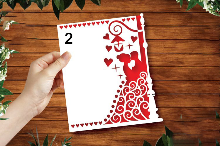 Personalisierte Heirat, Hochzeit Grußkarten mit Brautpaaren, Einladungskarten für den schönsten Tag des Lebens