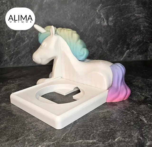 Schlafendes Einhorn kompatibel mit Toniebox - 3D Druck mit Wunschfarben